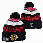 Chicago Blackhawks Team Logo Knit Hat YD (3)
